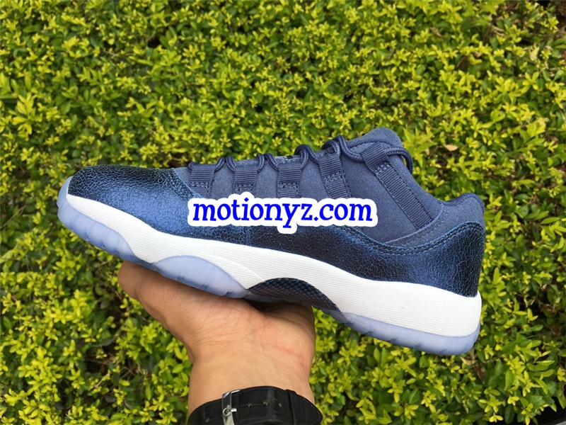 Authentic Air Jordan 11 Low GS Blue Moon